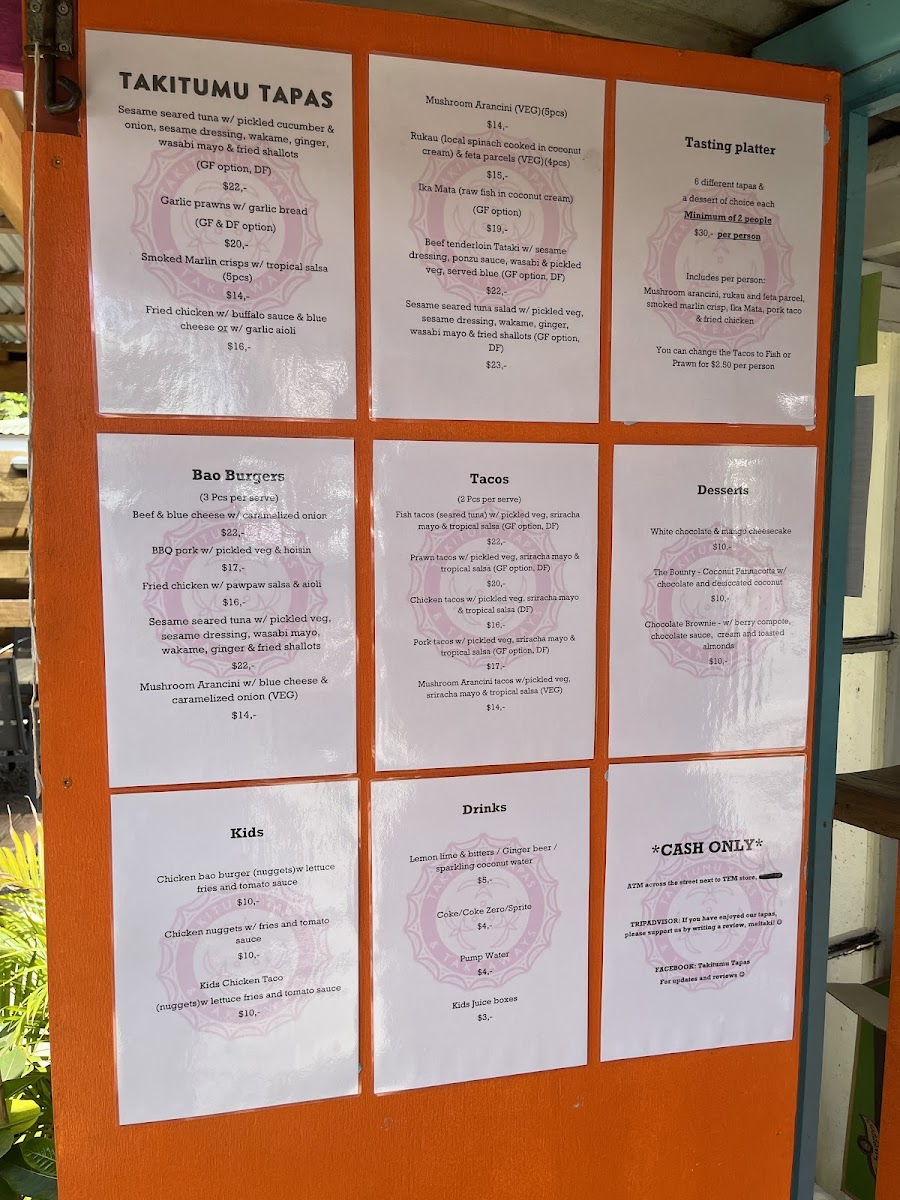 Menu Takitumu Tapas-5